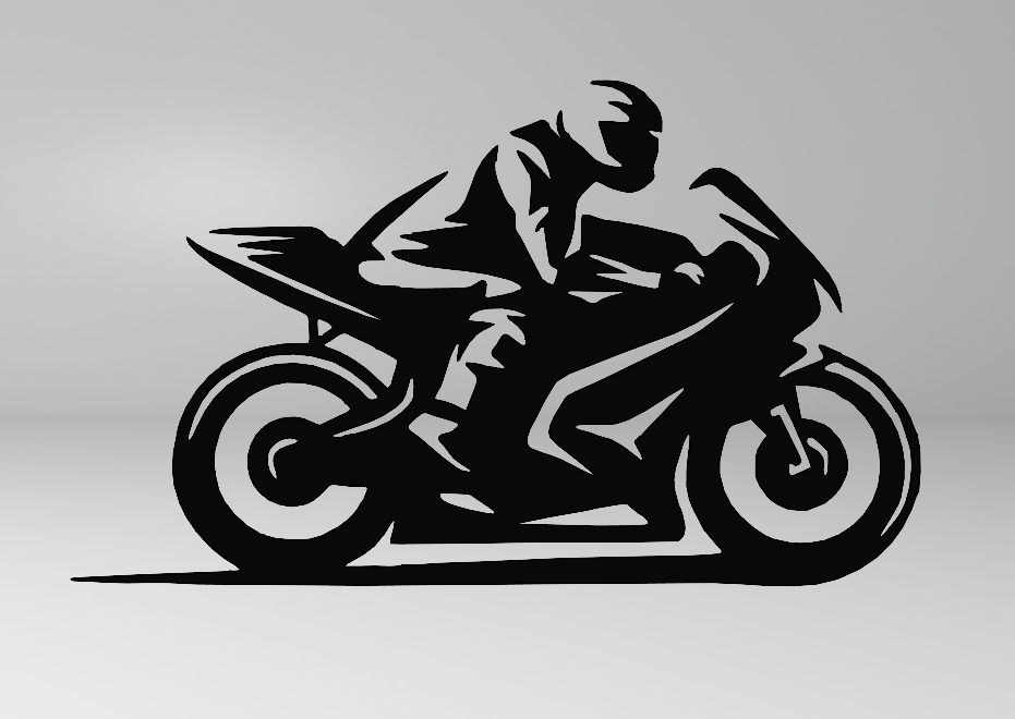 Line Art Motocicle 2, 2d Art Motocicle, Wall Art Motocicle, 2d Moto By 