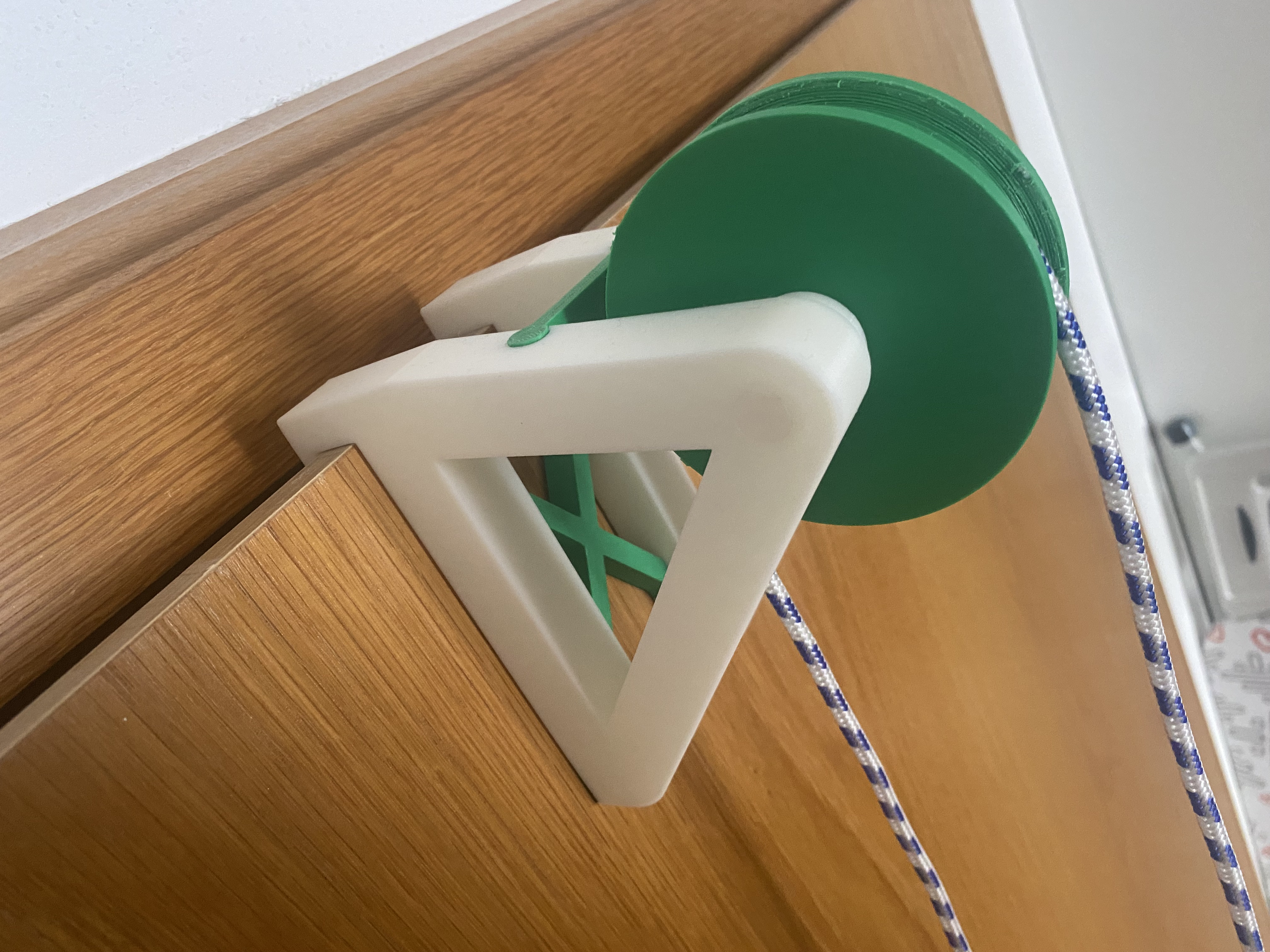 Door mounted winch