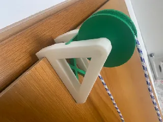 Door mounted winch