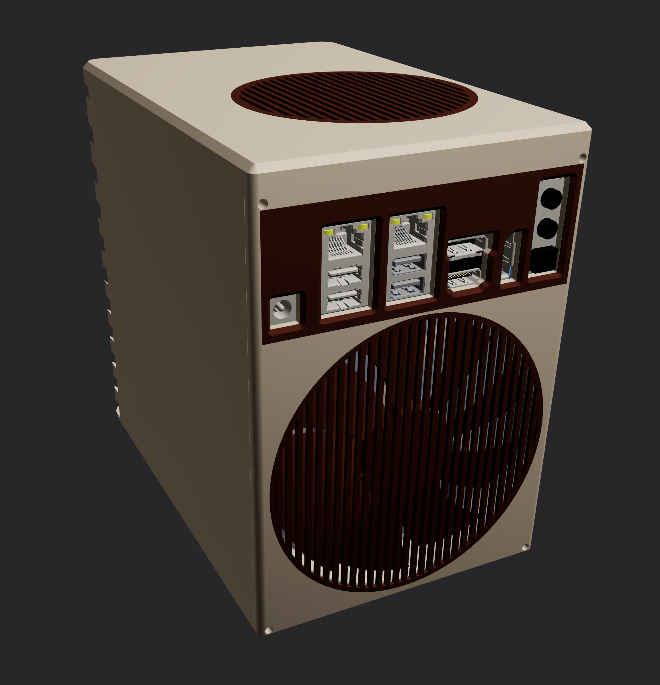 Miniatura 4 do modelo 3D Odroid H4 NAS Case