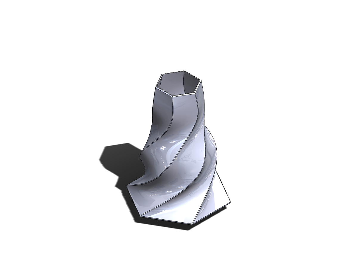 Twisted Flower Vase