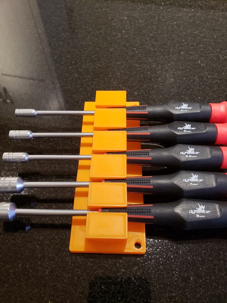 Metric NutDriver Holder by Mike S Download free STL model