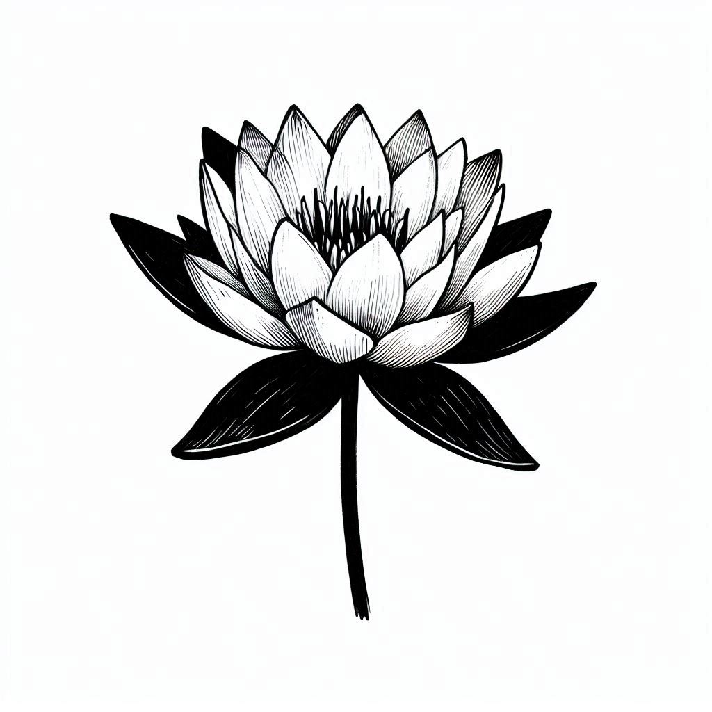 Waterlily brooch