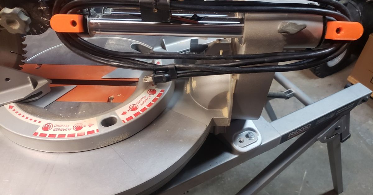 Ridgid Miter Saw Cord Wrap Brackets by Mike S Download free STL model