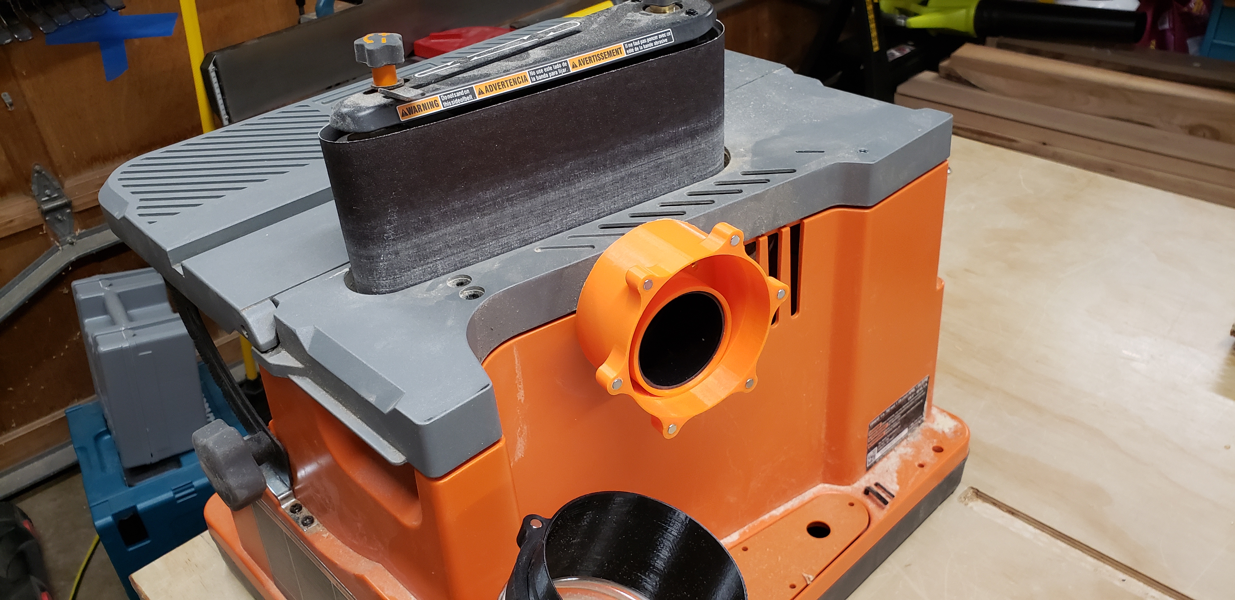 Dust Adapter for Rigid Belt Sander