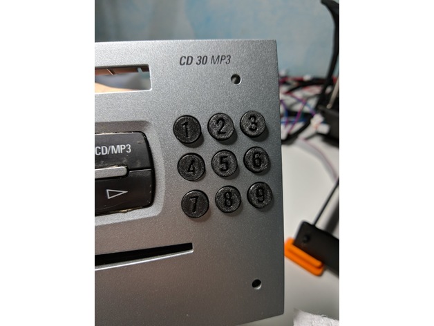 OPEL CD30MP3 CD30 MP3 - Buttons by mattiabiondi | Download free STL ...