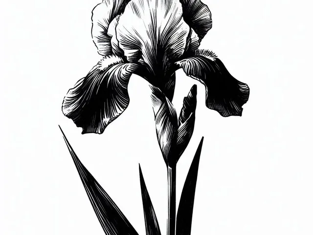 Iris brooch