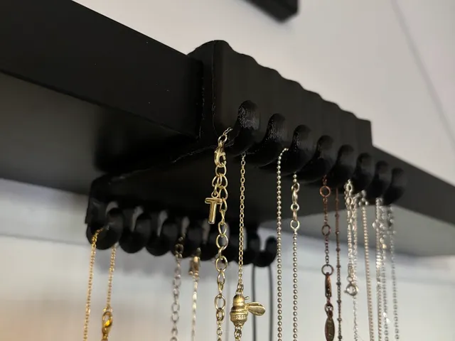 Necklace hooks for Ikea MOSSLANDA Shelf