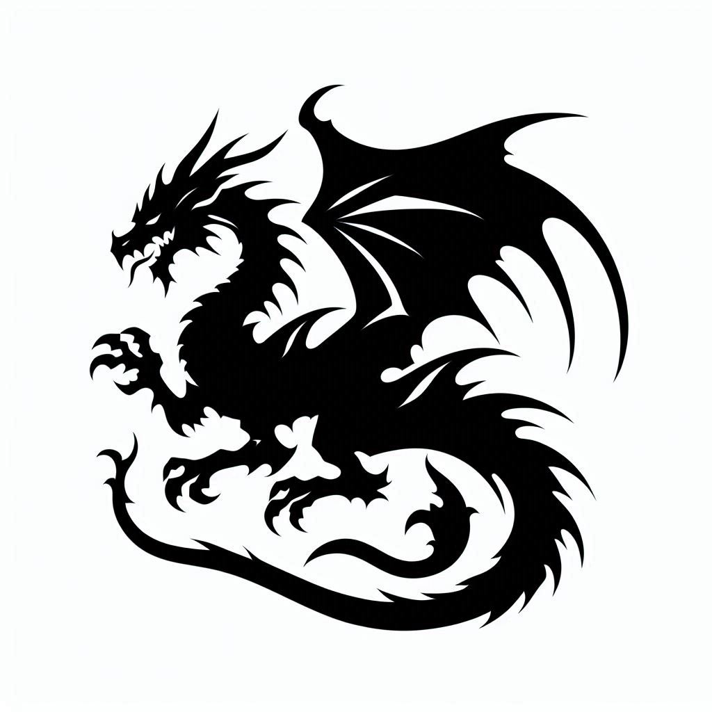 Dragon in circle