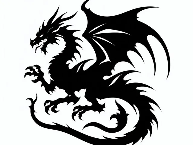 Dragon in circle