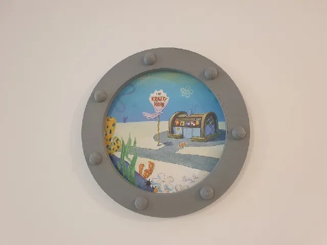 SpongeBob window wall decoration