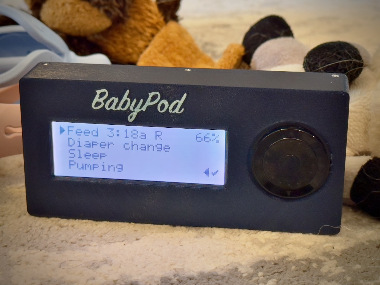 BabyPod - A remote control for Baby Buddy for new parents