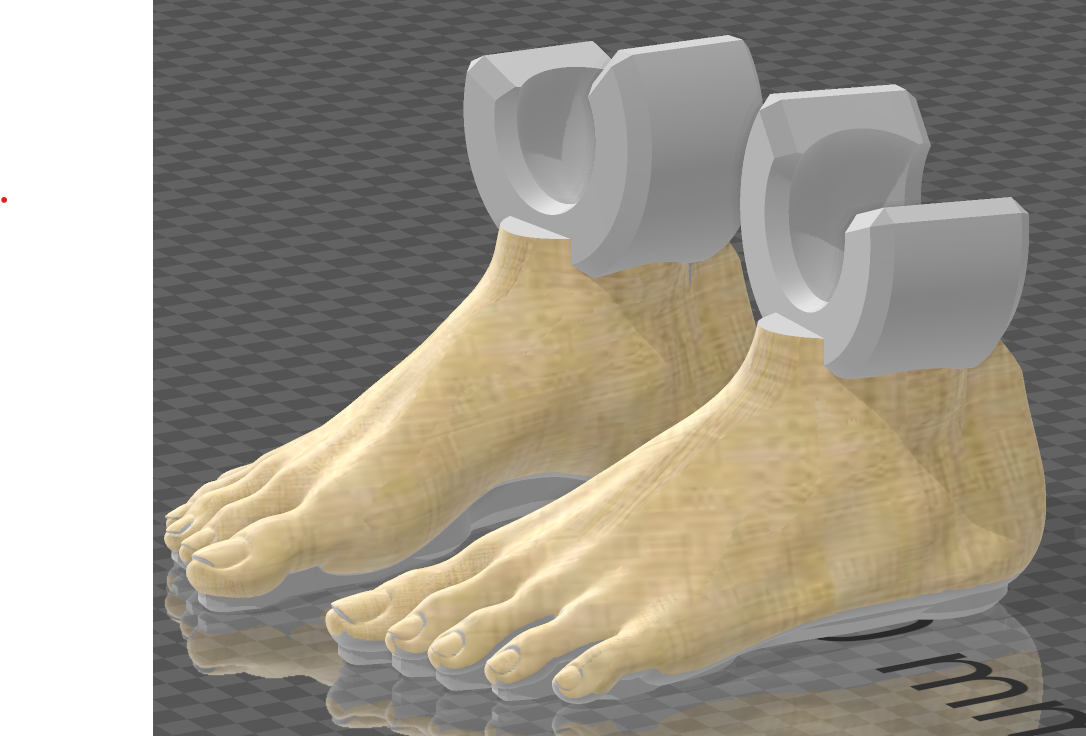 Human feet for Dummy 13/Lucky 13