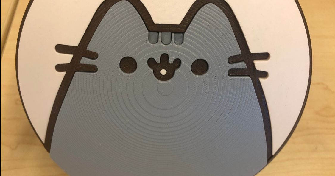 Pusheen Cat Logo by Anna Mozhar | Download free STL model | Printables.com