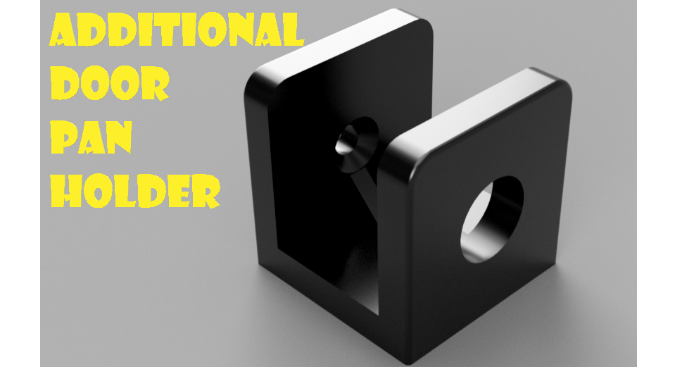 Additional Door Pan Lid Holder 3D model thumbnail
