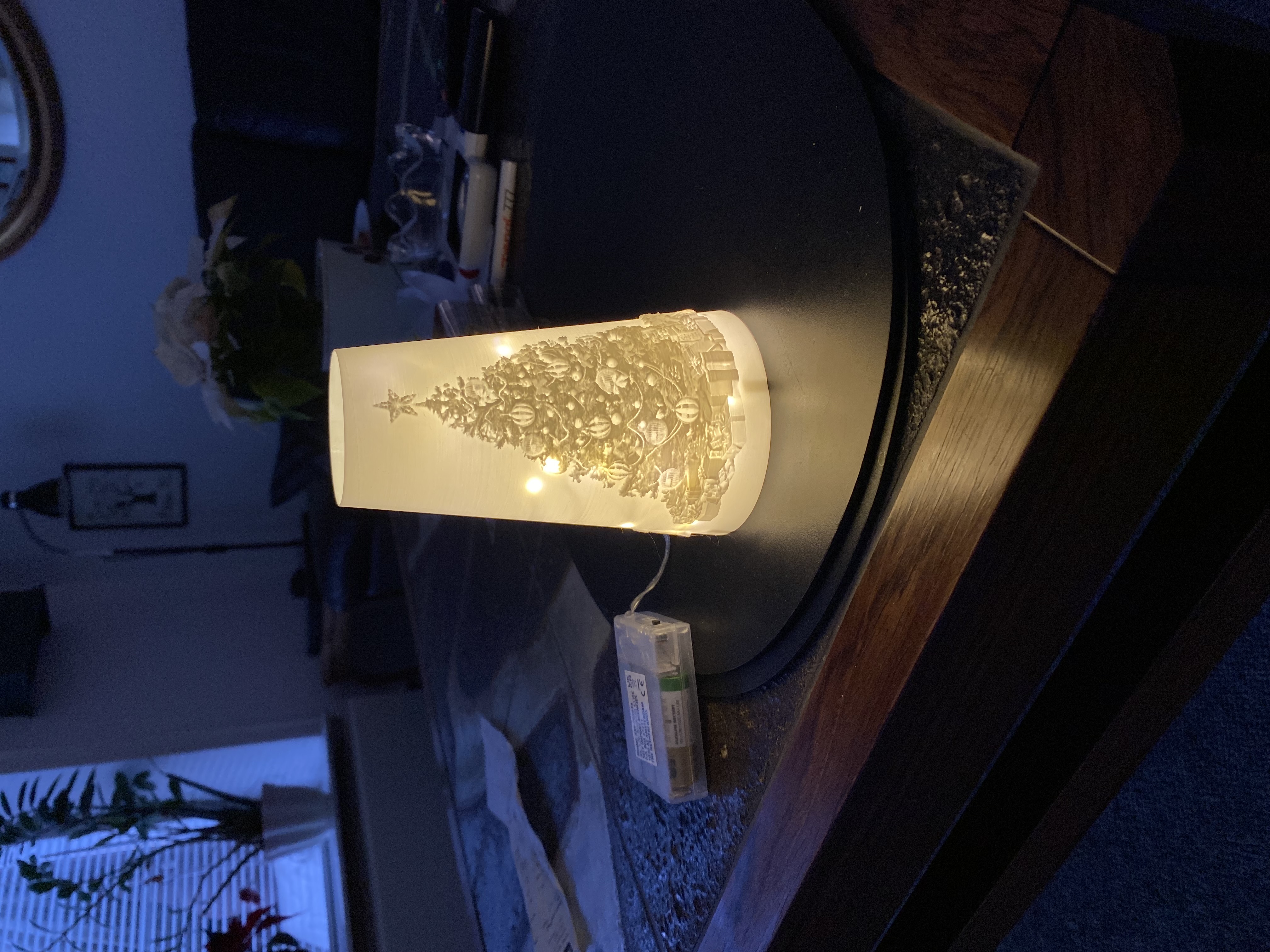 Christmas tree. Led lamp.  falco*sign.