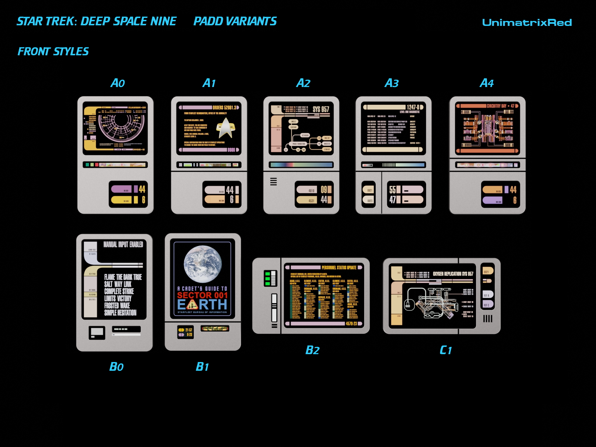 Star Trek: DS9 PADD Variants by 𝗨𝗻𝗶𝗺𝗮𝘁𝗿𝗶𝘅𝗥𝗲𝗱🪐🌠 | Download free STL ...