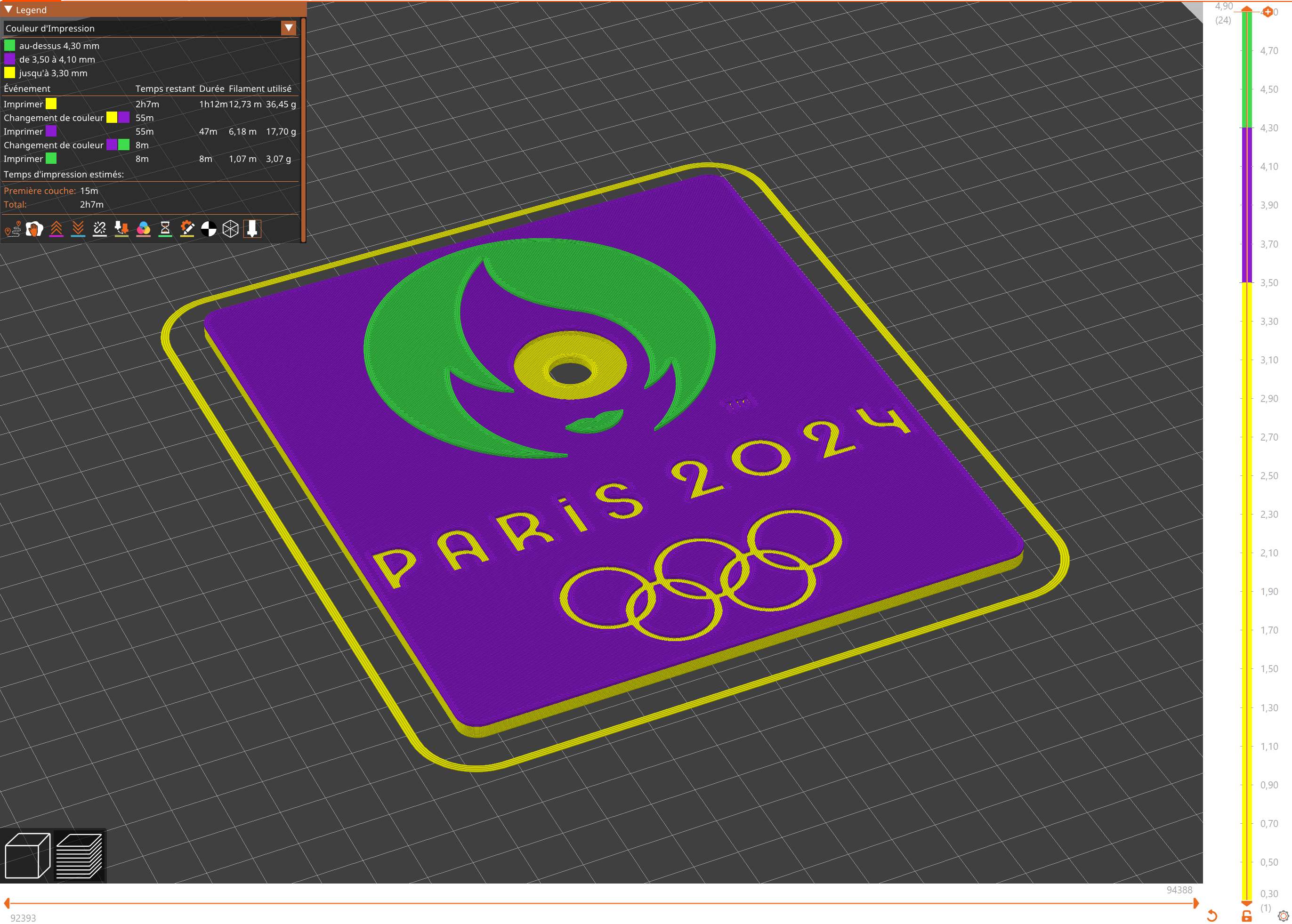 Coin display stand for the 2€ JO Paris 2024