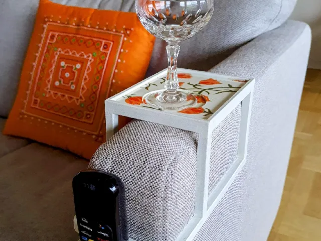 Couch armrest table / side table / armrest tray (longer version)