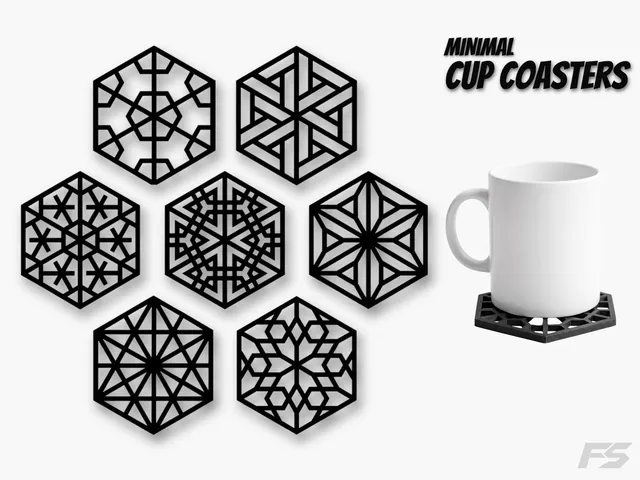 Minimal Cup Coasters