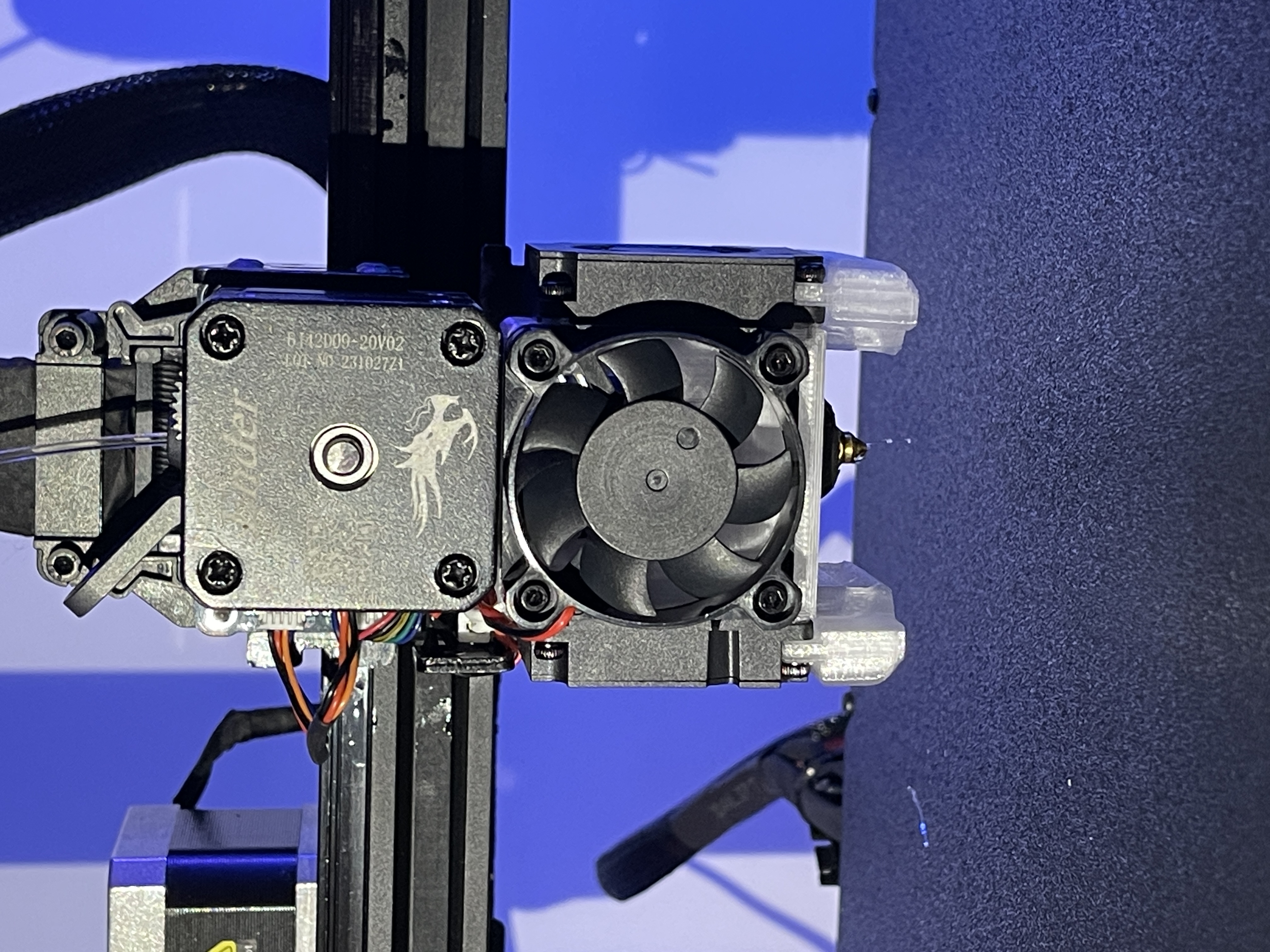 Simple Creality Ender 3 v3 KE triple 4010 fan mount