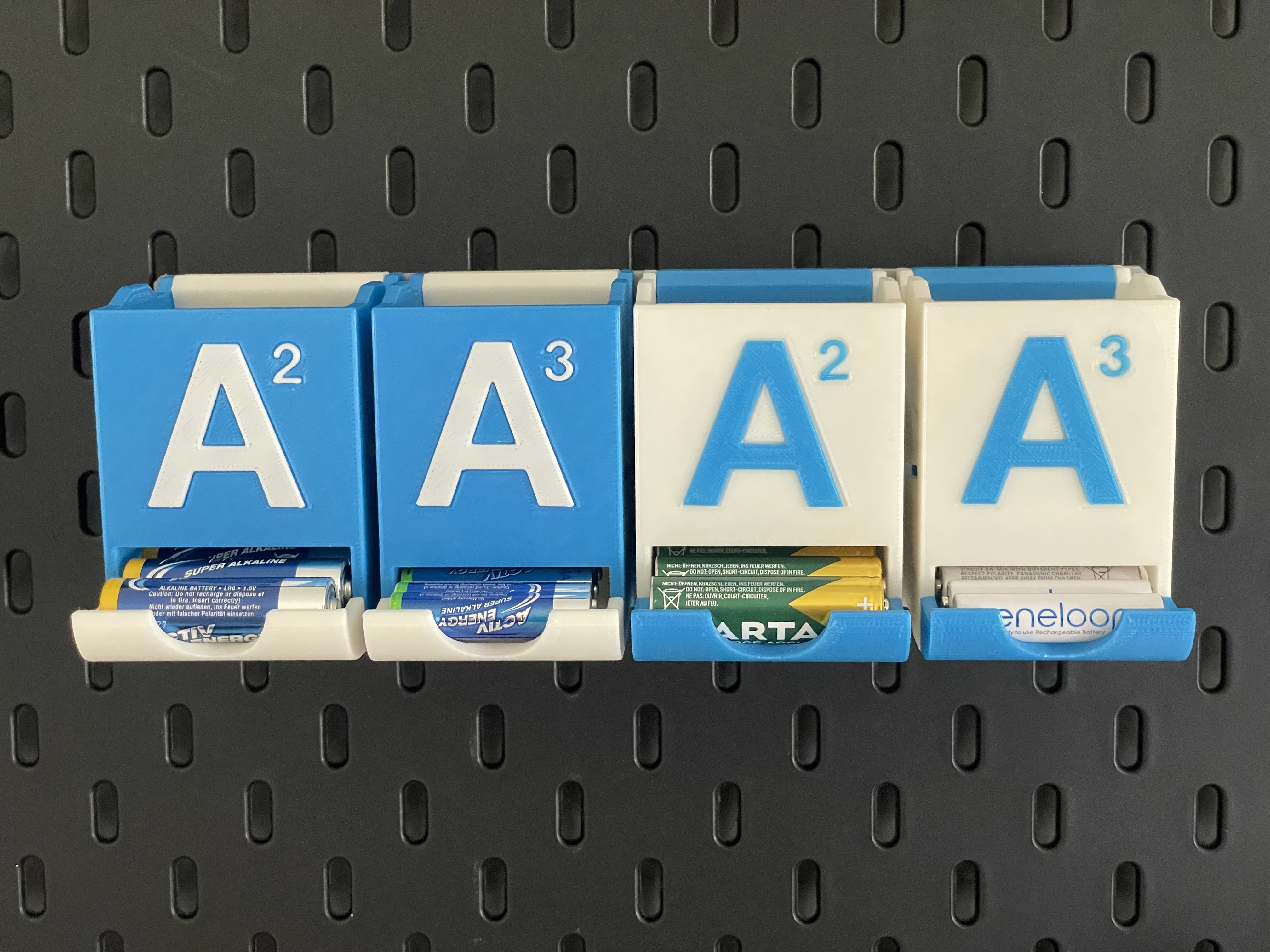 Skadis mount for Stackable Battery Holders