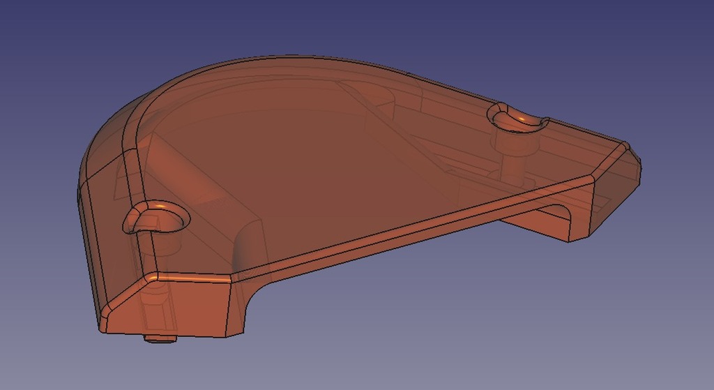 Anycubic Kossel Linear Plus Top ends and extruder top support by ...