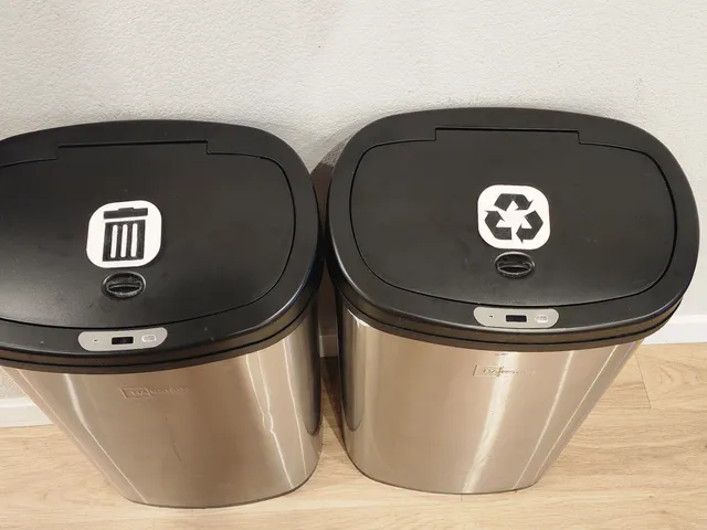 Trash and Recycle Signs