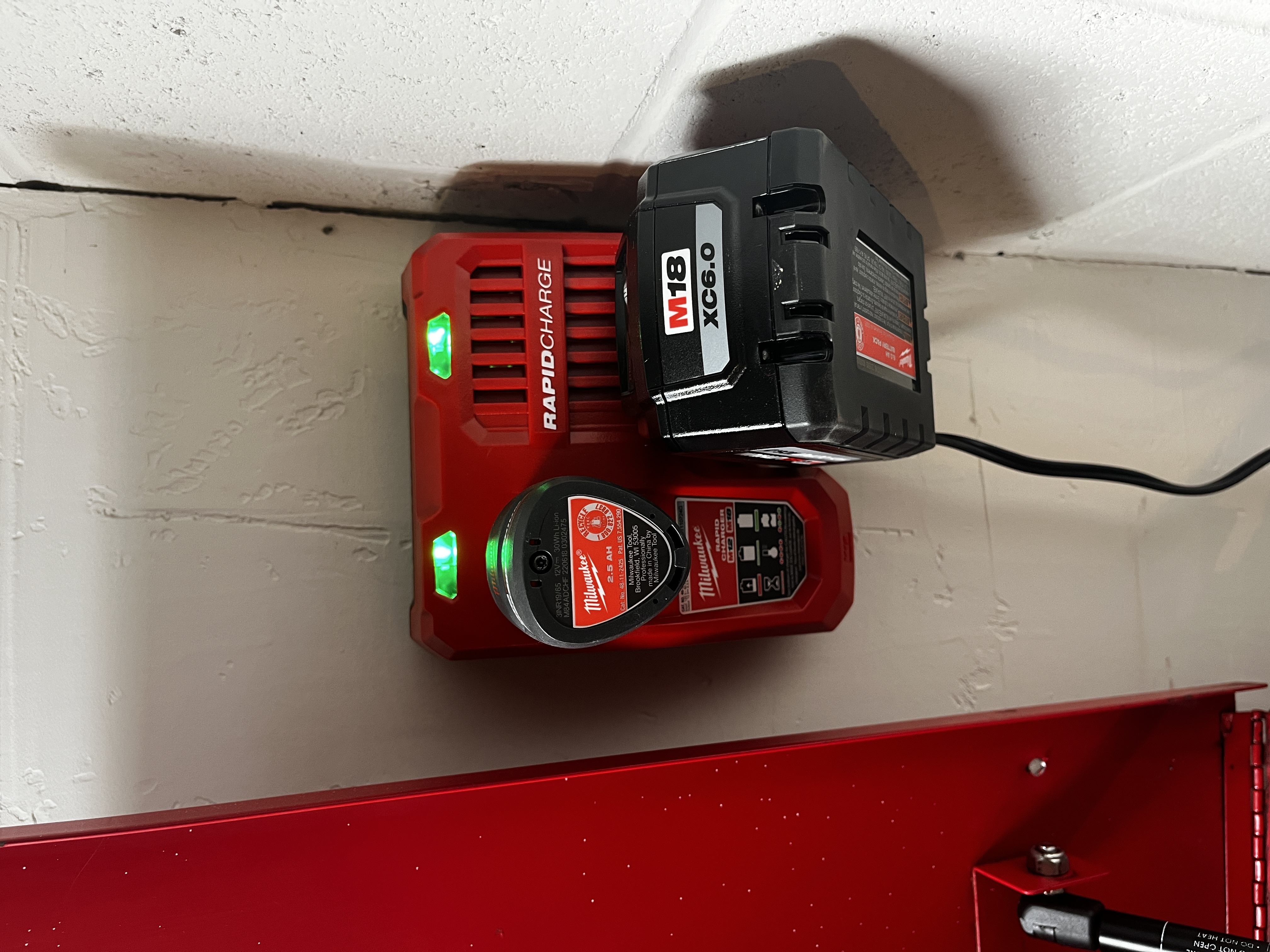 Milwaukee M12/M18 Charger Wall Mount