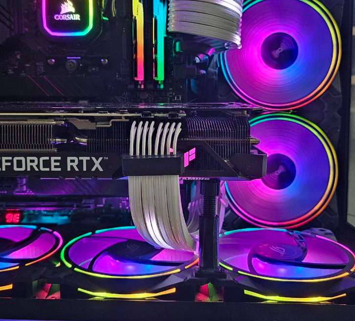 Lian Li O11 Dynamic GPU anti-sag for bottom fans configuration