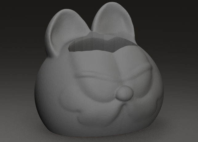 Garfield Planter Flower Pot Candy Bowl 3D model thumbnail