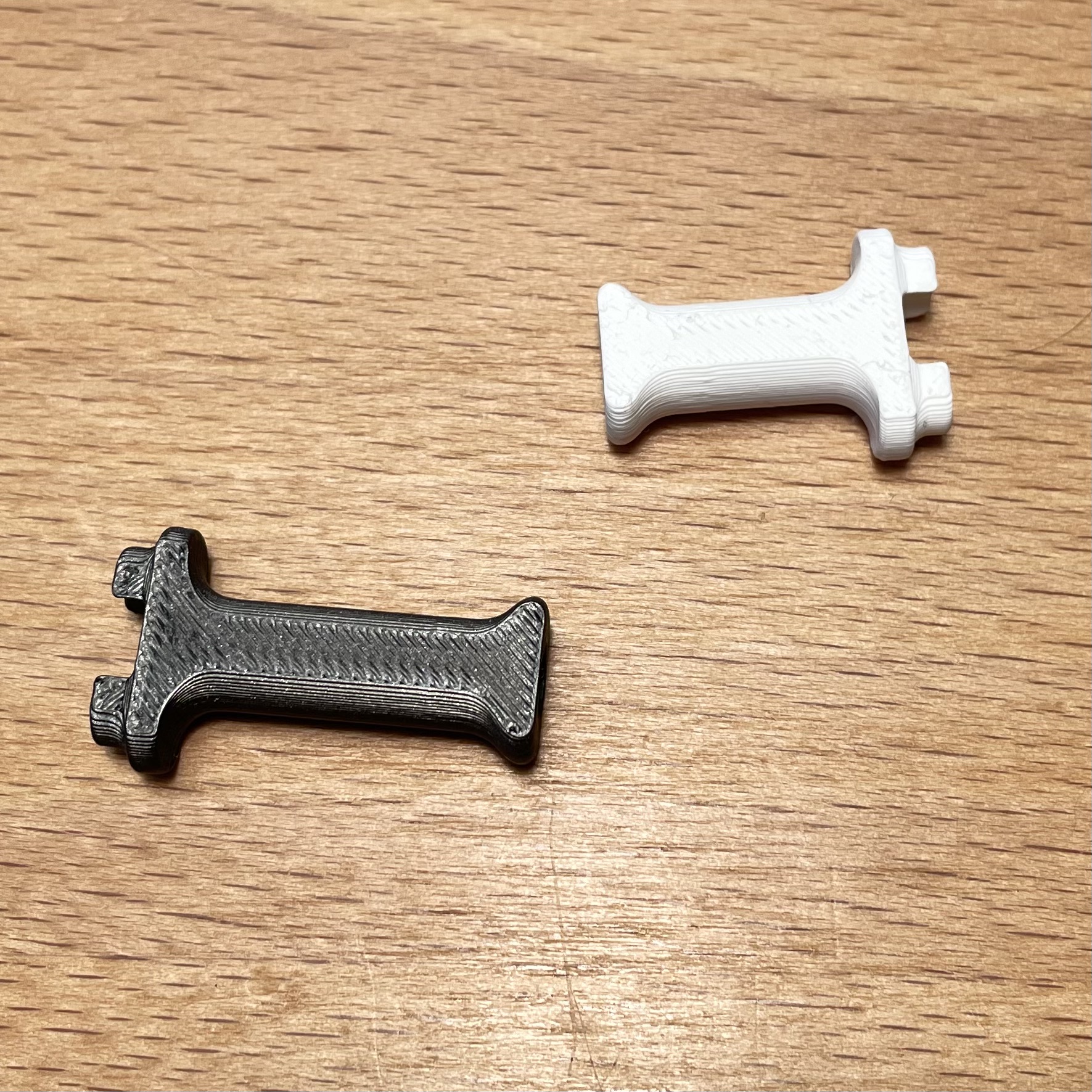 Longer simple screwed T-Nuts Hook for Ikea Skadis