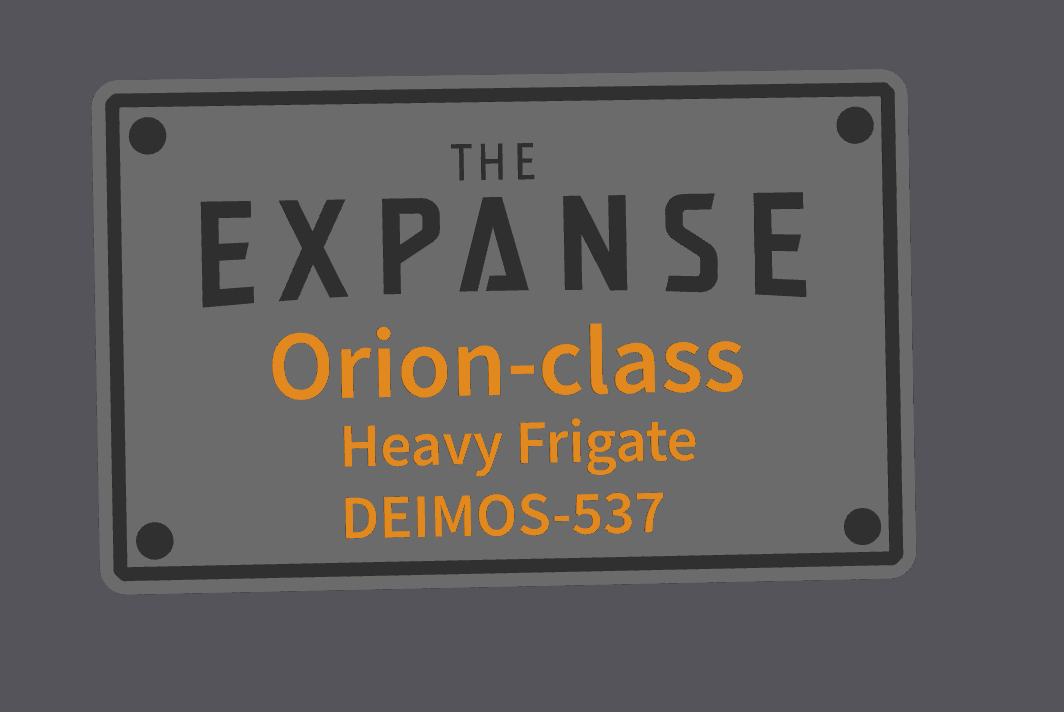 Display sign DEIMOS-537 The Expanse