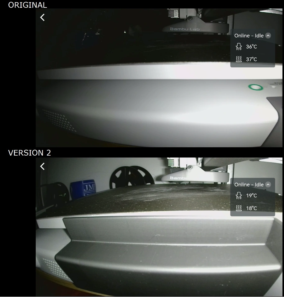 Bambu Lab A1 Camera brightness rebalance