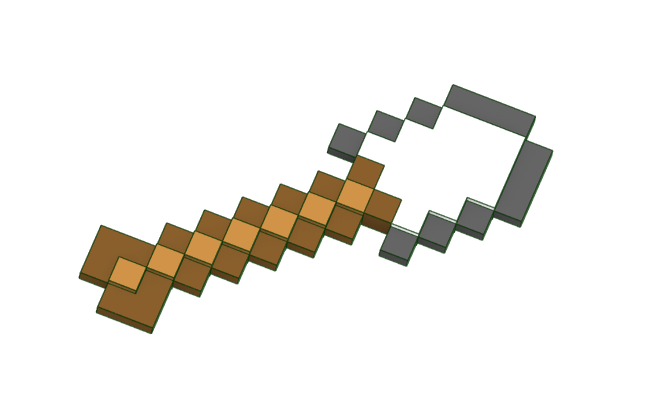 minecraft shovel by Jakub | Download free STL model | Printables.com