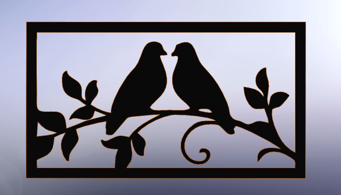 Line art birds, wall art birds, 2d art birds, birds decor