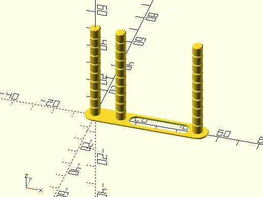 Parametric retraction test pillars