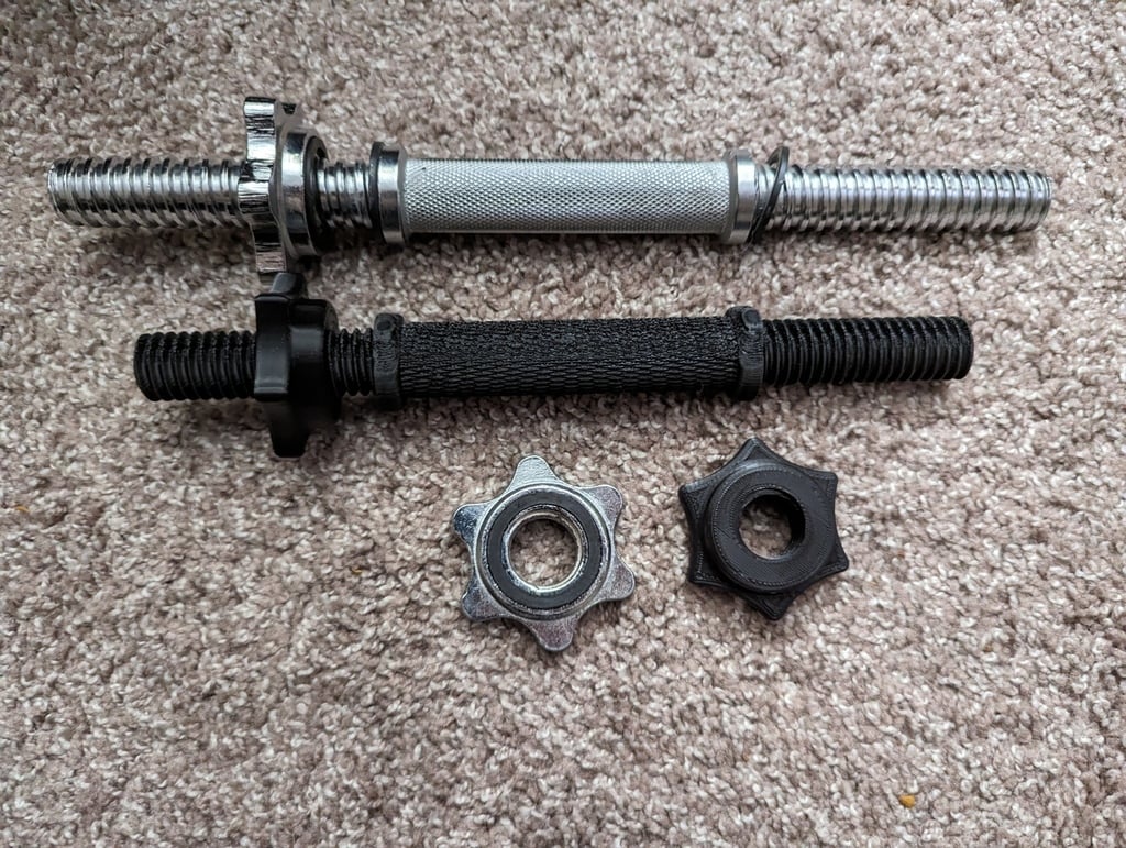 Dumbbell and nut