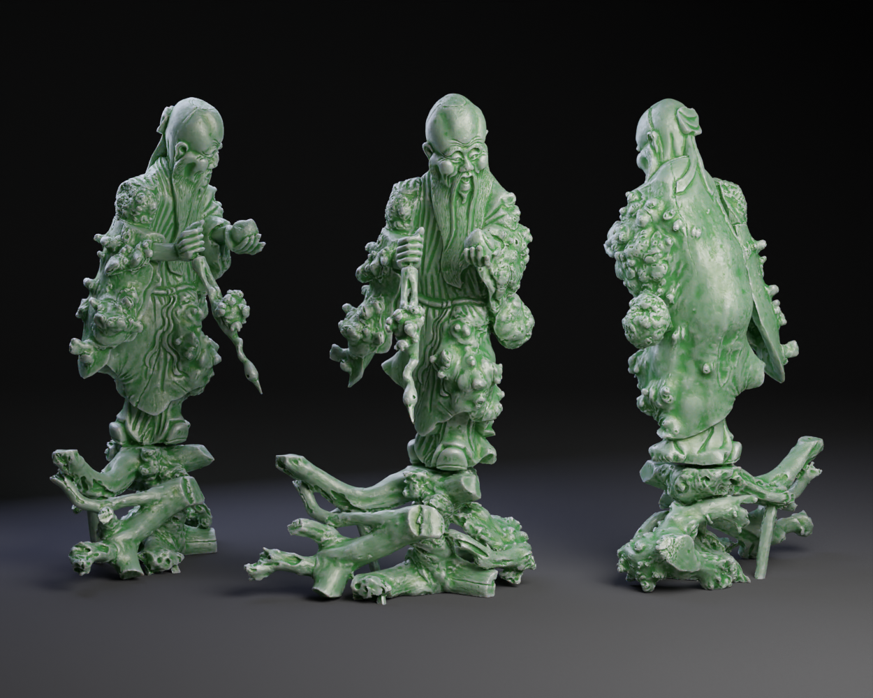 Shouxing 寿星, the Taoist god of longevity.