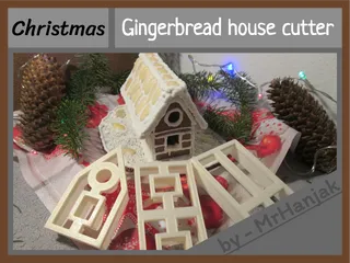 Gingerbread House Kit Card by Nakozen, Download free STL model