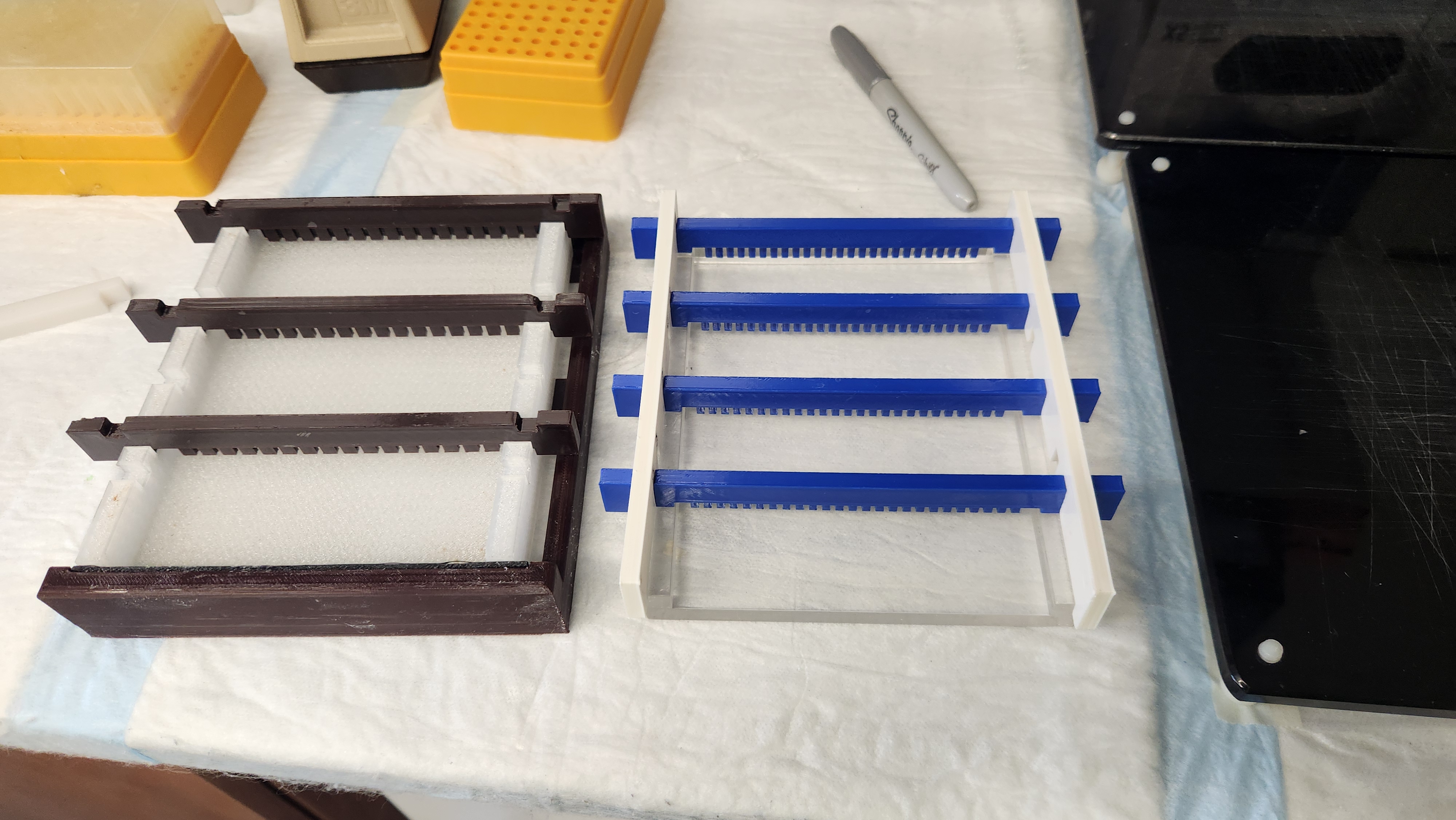Gel electrophoresis casting set by lb01243234 | Download free STL model ...