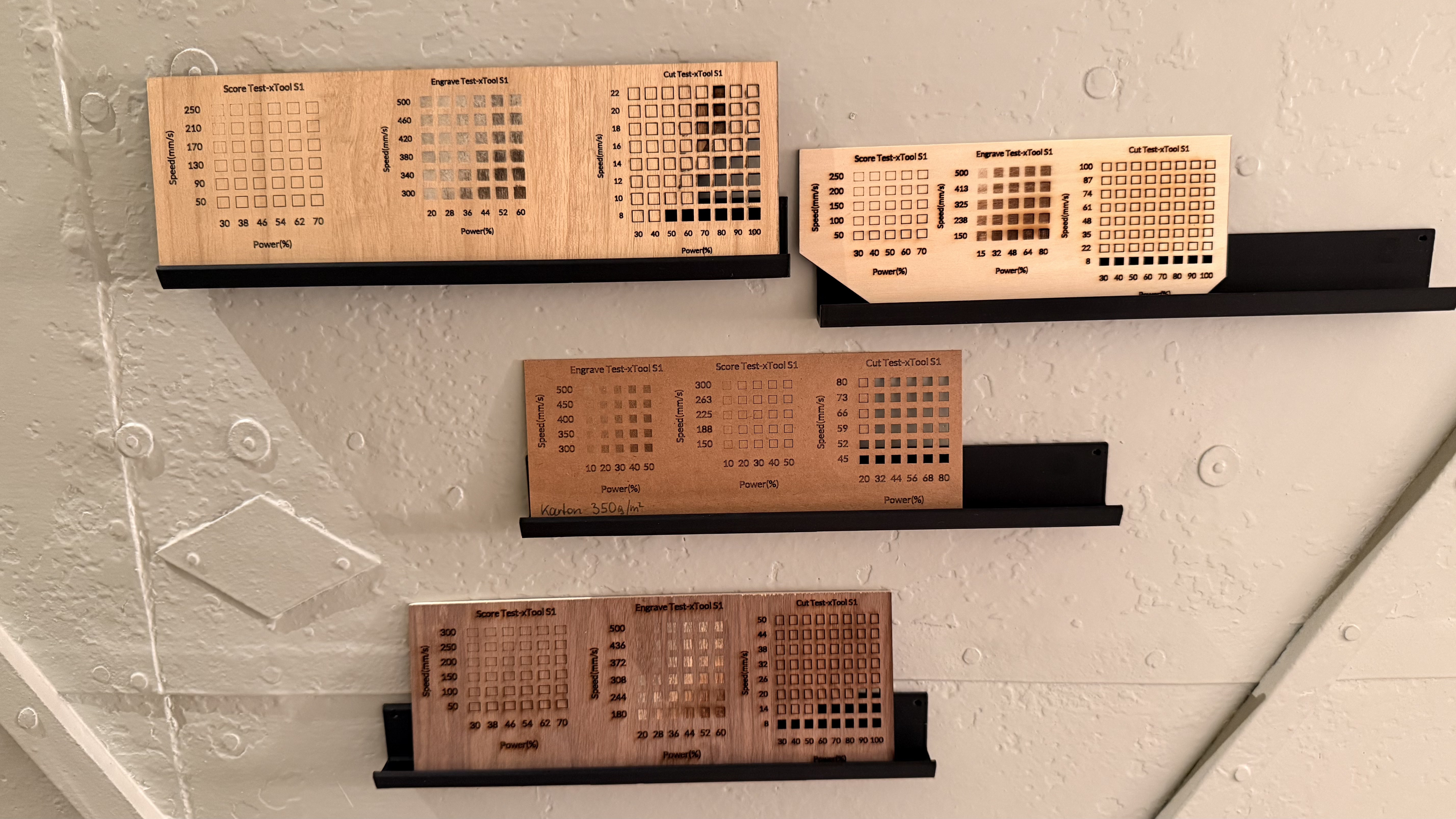Halterung Materialtest Lasercutter - no support needed