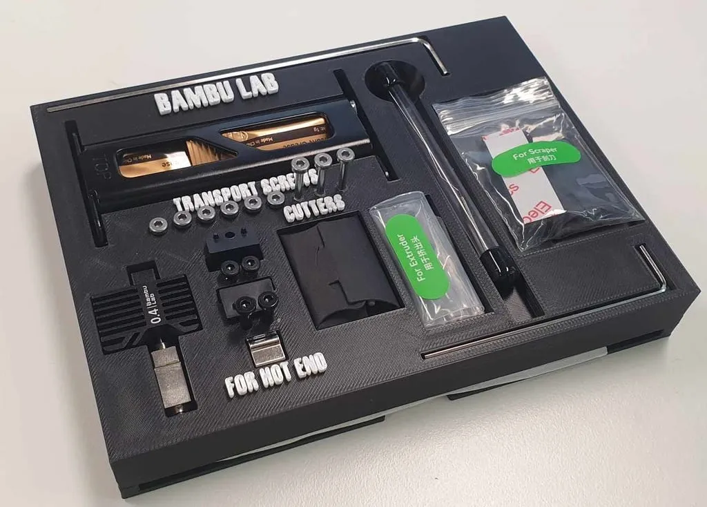 Bambu Lab X1 Carbon Accessories Organizer by AdrianSenna
