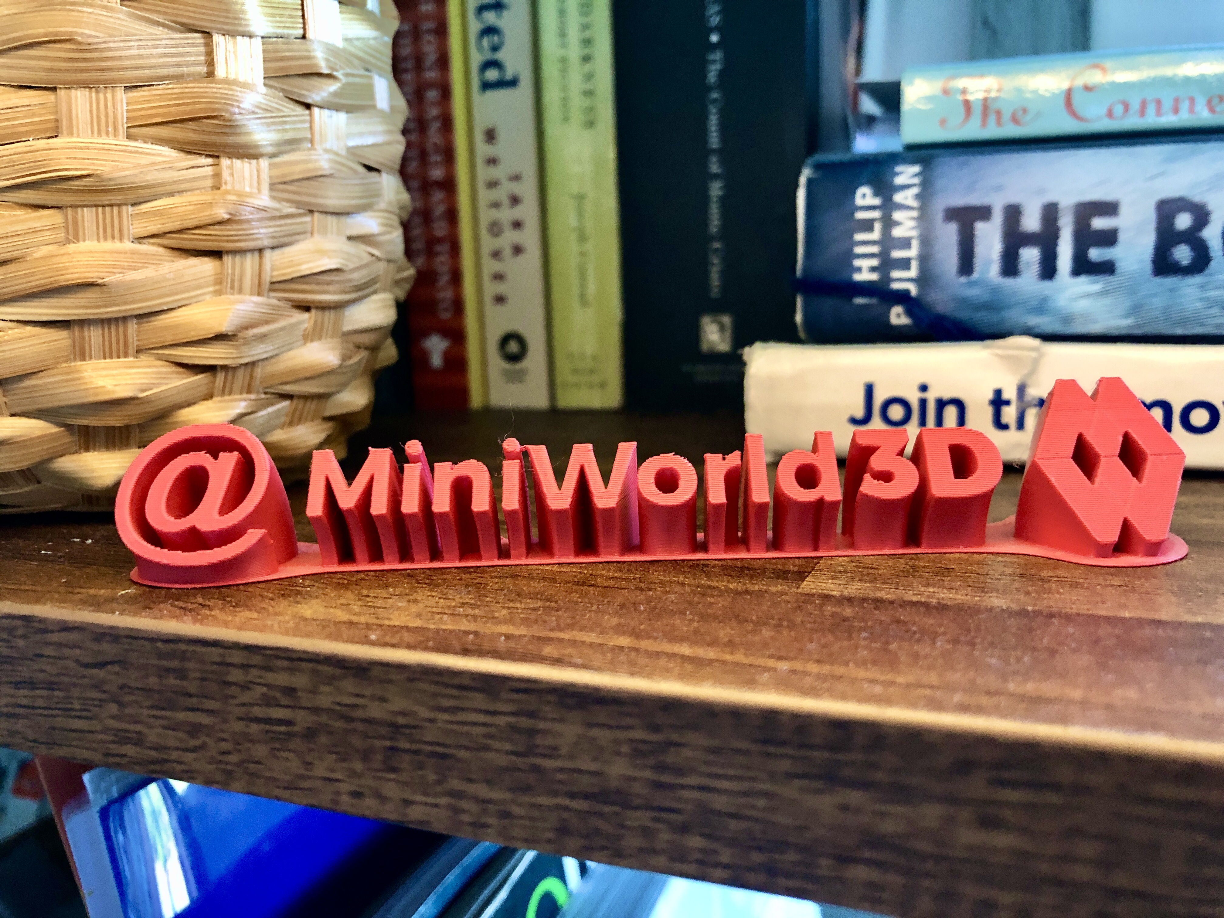 MiniWorld3D extruded logo sign