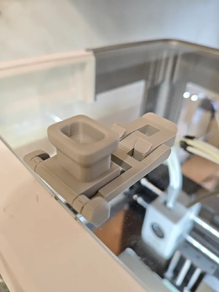 AD5X Enclosure Lid Handle with folding Stand Version 2 by Zound