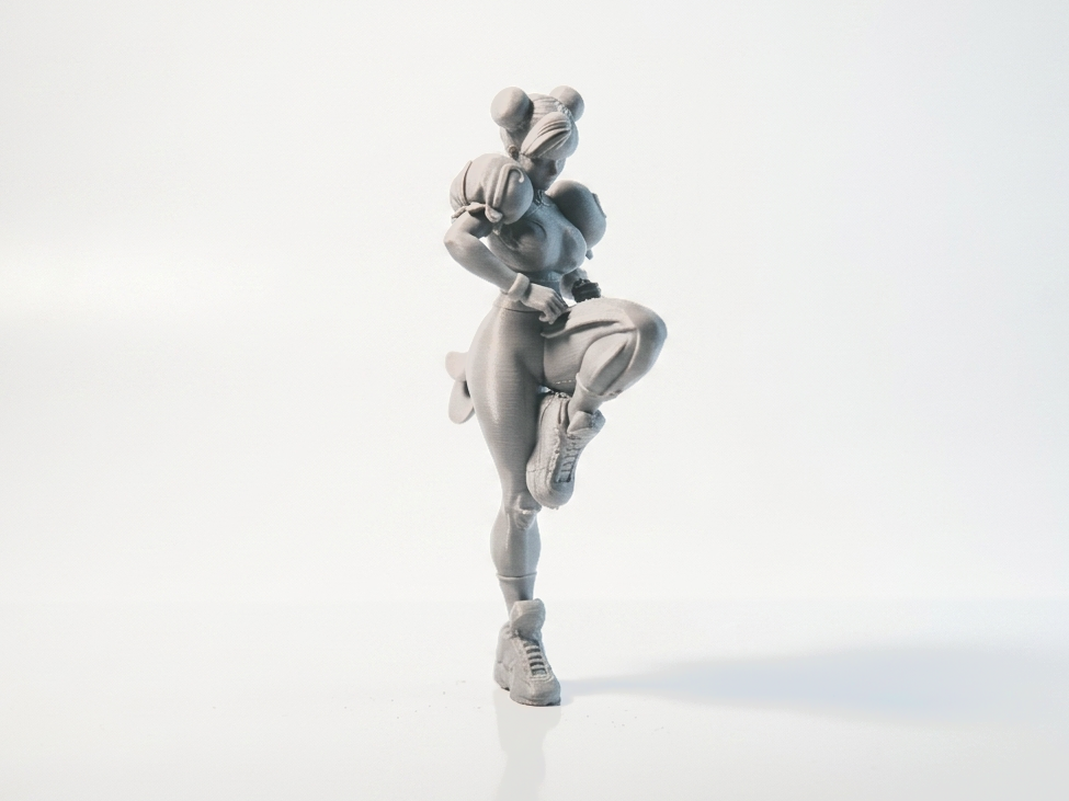 Chun Li Figurine Gaming Character 3D Printable