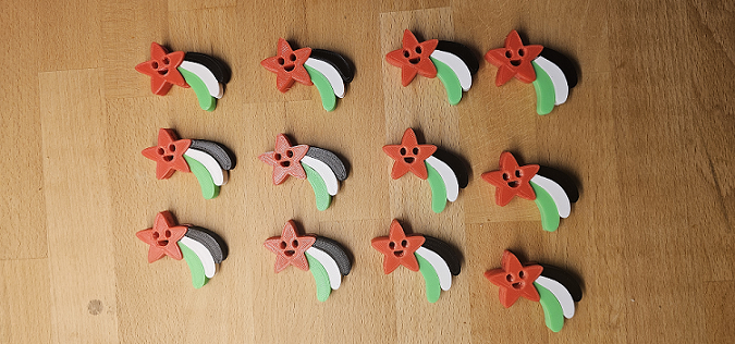 Star in Palestinian colors