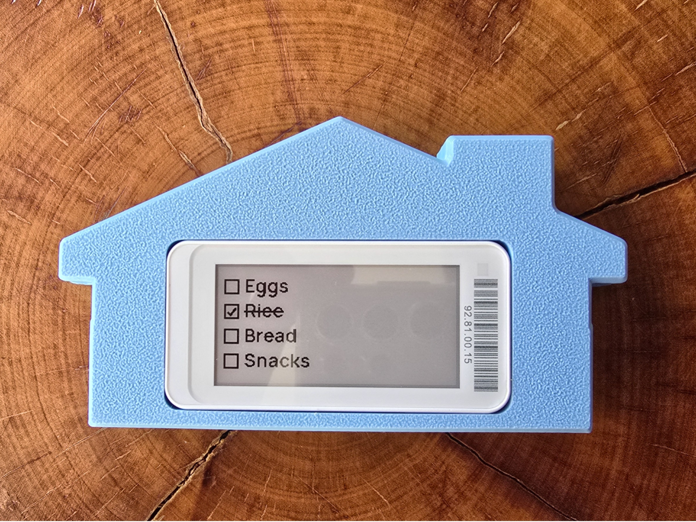 House e-ink tag case – fridge magnet, keychain, wall & tape mount (Pingente)
