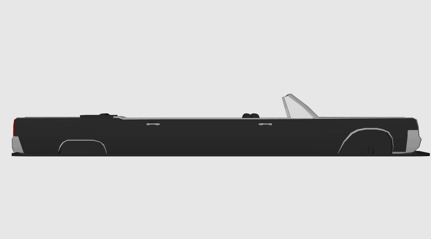 Lincoln Continental Convertible Limousine Kit Card (1:32 scale) — thumbnail 7
