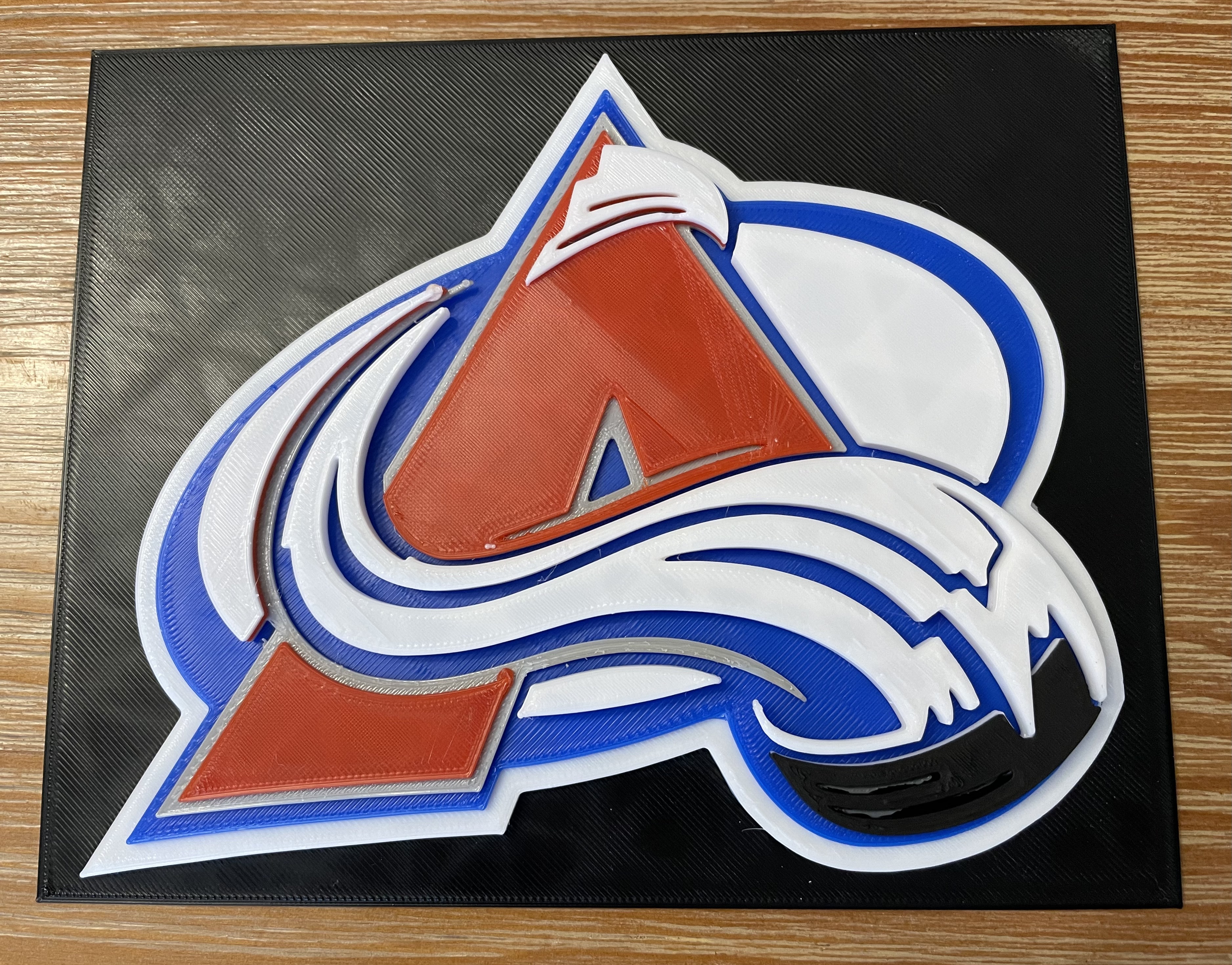 Multi-Layer Colorado Avalanche Logo
